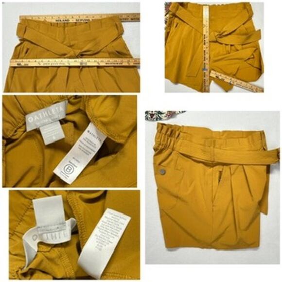 3pc Outfit Womens 6 Athleta Paper Bag Shorts & TopShop Flowy Crop Puma M Sweater - Picture 12 of 16